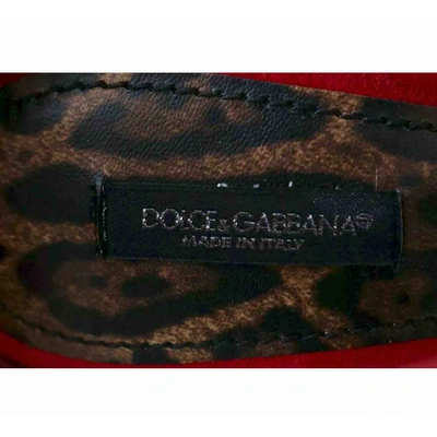 Pre-owned Dolce & Gabbana Sandals In Red