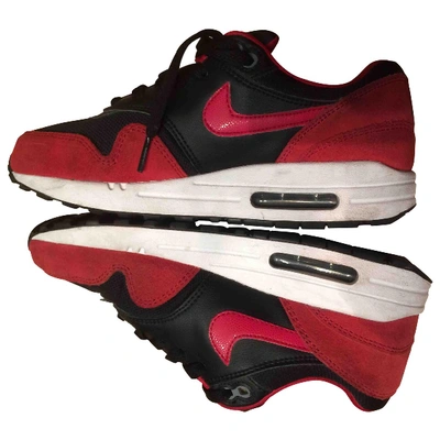 Pre-owned Nike Air Max Cloth Trainers In Red