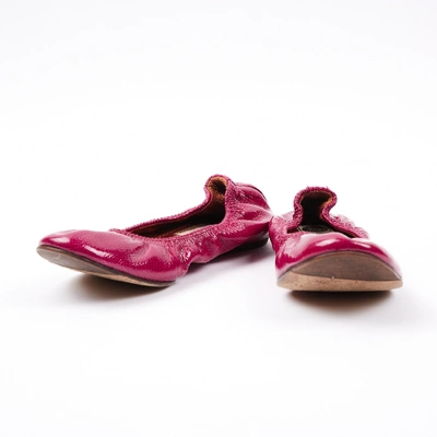 Pre-owned Lanvin Patent Leather Ballet Flats In Pink