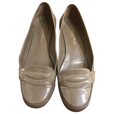 Pre-owned Gianvito Rossi Leather Flats In Grey