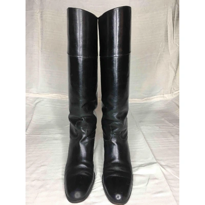 Pre-owned Fratelli Rossetti Black Leather Boots