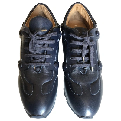Pre-owned Malo Leather Trainers In Blue