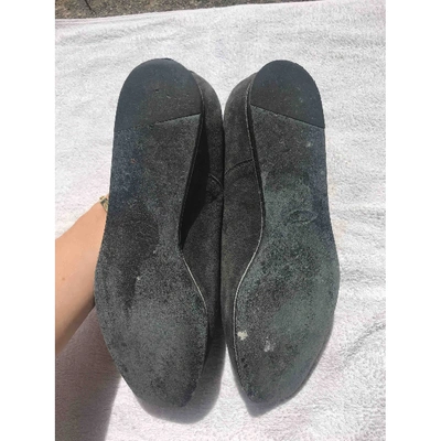 Pre-owned Tod's Grey Suede Flats