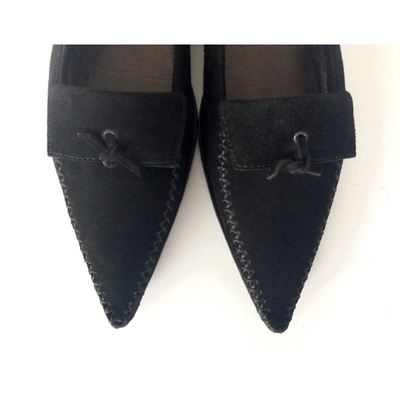 Pre-owned Tod's Flats In Black