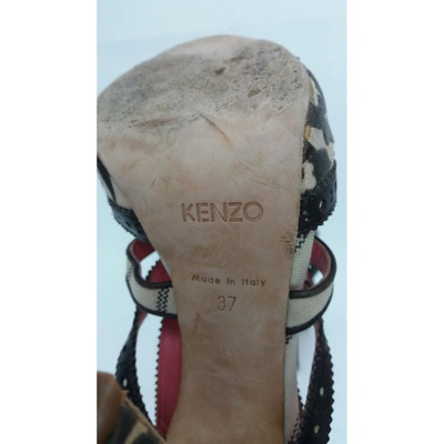 Pre-owned Kenzo Leather Heels In Brown