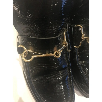 Pre-owned Acne Studios Black Patent Leather Ankle Boots