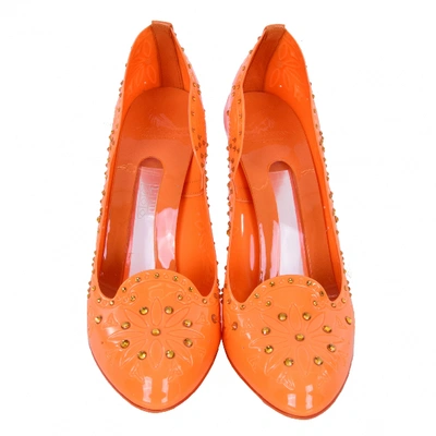 Pre-owned Dolce & Gabbana Heels In Orange