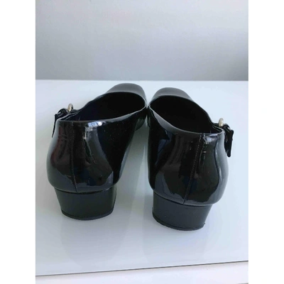 Pre-owned Gucci Black Patent Leather Heels