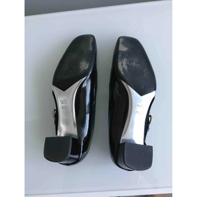Pre-owned Gucci Black Patent Leather Heels