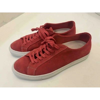 Pre-owned Filippa K Red Suede Trainers