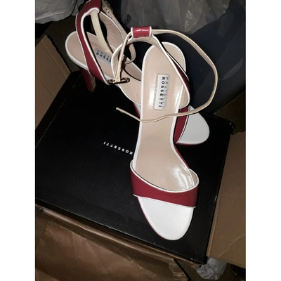 Pre-owned Fratelli Rossetti Red Leather Heels