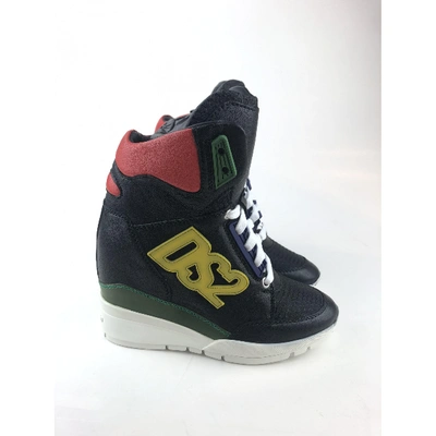 Pre-owned Dsquared2 Multicolour Leather Trainers