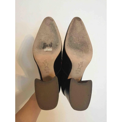 Pre-owned Marni Leather Heels In Black