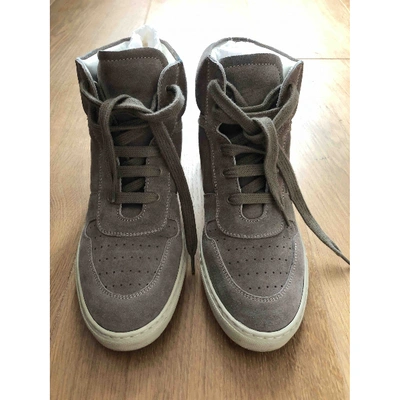 Pre-owned Common Projects Trainers In Grey