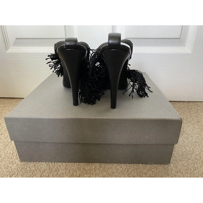 Pre-owned Altuzarra Leather Heels In Black