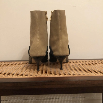 Pre-owned Loewe Black Leather Ankle Boots