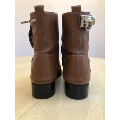 Pre-owned Ferragamo Brown Leather Ankle Boots