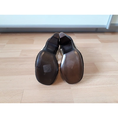 Pre-owned Derek Lam Leather Sandals In Ecru