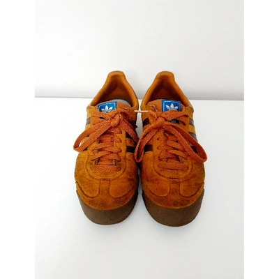 Pre-owned Adidas Originals Brown Suede Trainers