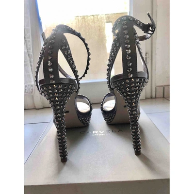 Pre-owned Kurt Geiger Grey Leather Sandals