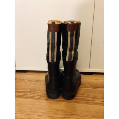 Pre-owned Ludwig Reiter Black Rubber Boots