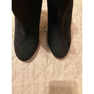 Pre-owned Francesco Russo Cloth Boots In Black