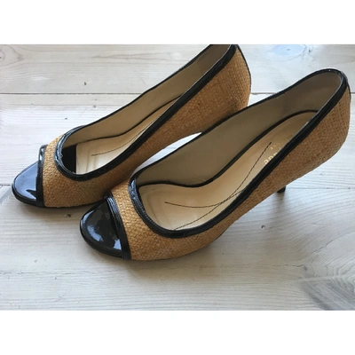 Pre-owned Kate Spade Patent Leather Heels In Yellow