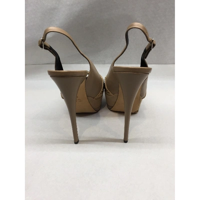 Pre-owned Giuseppe Zanotti Leather Heels In Beige