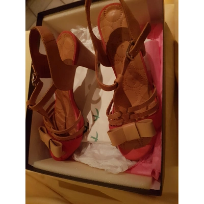 Pre-owned Chie Mihara Pink Leather Sandals