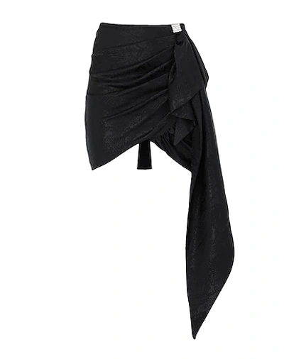 Shop Nineminutes Mini Skirts In Black