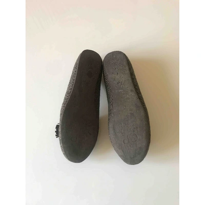 Pre-owned Charles Philip Cloth Ballet Flats