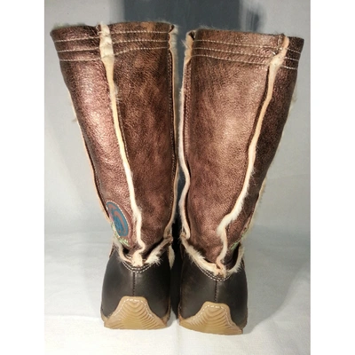 Pre-owned Fendi Shearling Boots