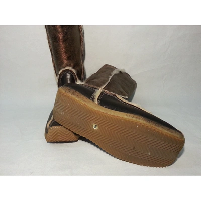 Pre-owned Fendi Shearling Boots