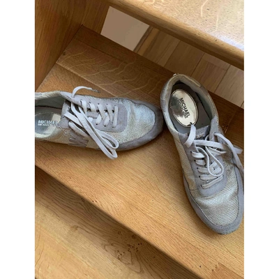 Pre-owned Michael Kors Grey Patent Leather Trainers