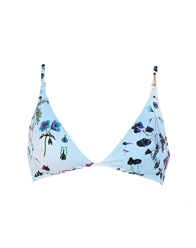Shop Stella Mccartney Bikini Tops In Sky Blue
