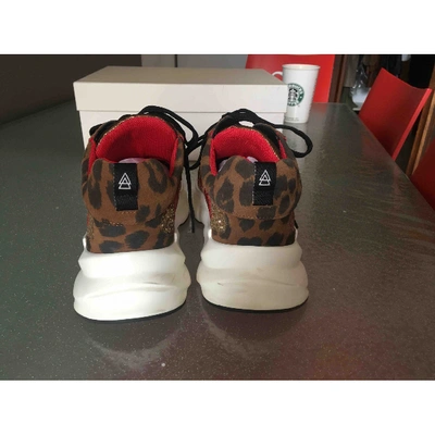 Pre-owned Elena Iachi Leather Trainers