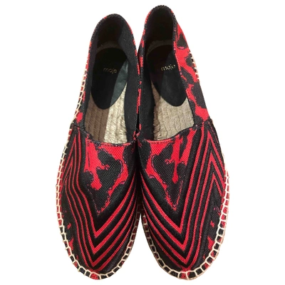 Pre-owned Maje Cloth Espadrilles In Red