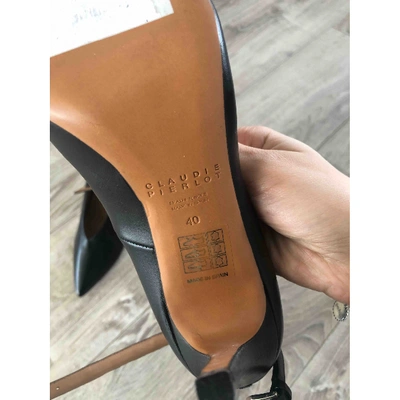 Pre-owned Claudie Pierlot Black Leather Heels