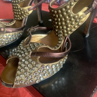 Pre-owned Giuseppe Zanotti Leather Heels In Gold