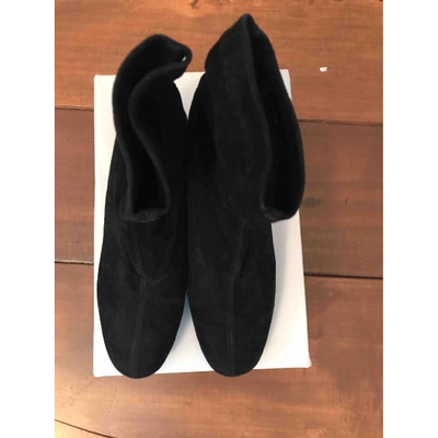 Pre-owned Robert Clergerie Ankle Boots In Black