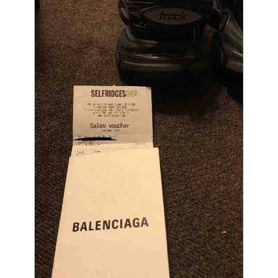 Pre-owned Balenciaga Track Cloth Trainers In Black