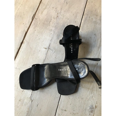 Pre-owned Marc Jacobs Leather Sandal In Black
