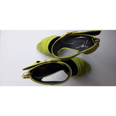 Pre-owned Giuseppe Zanotti Sandals In Green