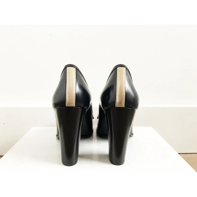 Pre-owned Nicholas Kirkwood Leather Heels In Navy