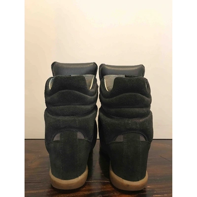 Pre-owned Isabel Marant Beckett Trainers In Navy
