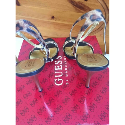 Pre-owned Guess Cloth Sandal In Other