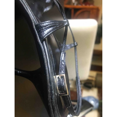 Pre-owned Gucci Leather Heels In Black