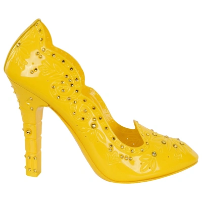 Pre-owned Dolce & Gabbana Yellow Heels
