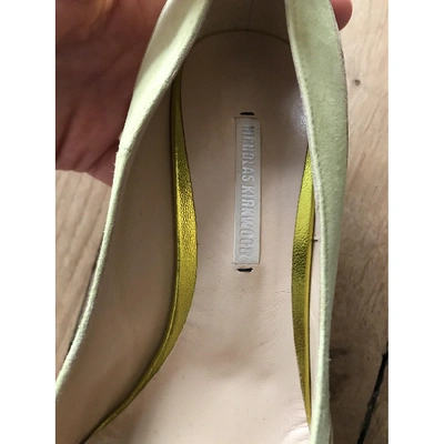 Pre-owned Nicholas Kirkwood Heels In Green