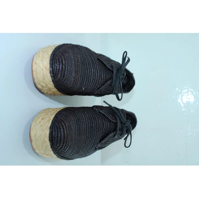 Pre-owned Carven Navy Synthetic Espadrilles